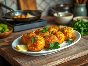 Bolinho de Bacalhau à Brasileira com Toque de Limão