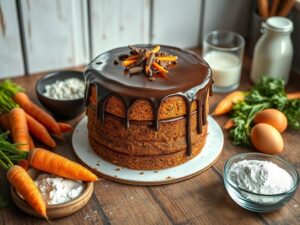 Bolo de Cenoura com Chocolate Encantado