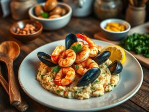 Risoto de Frutos do Mar ao Sabor do Oceano