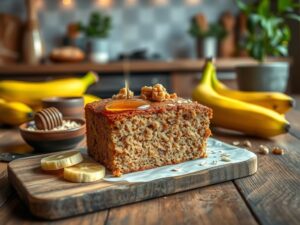 Bolo de Banana Integral Delícia Saudável