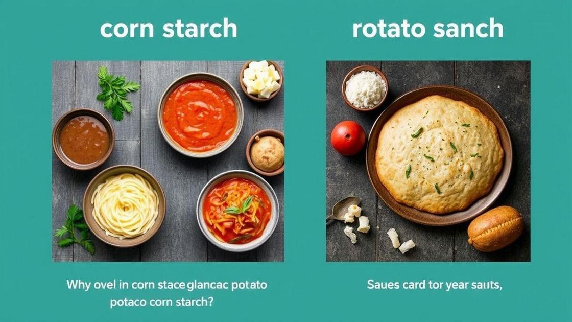 Quando usar amido de milho ou de batata?
