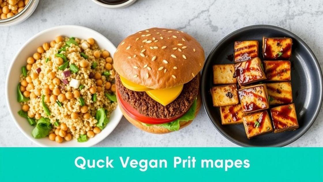 Três receitas veganas proteicas rápidas Três receitas veganas proteicas rápidas