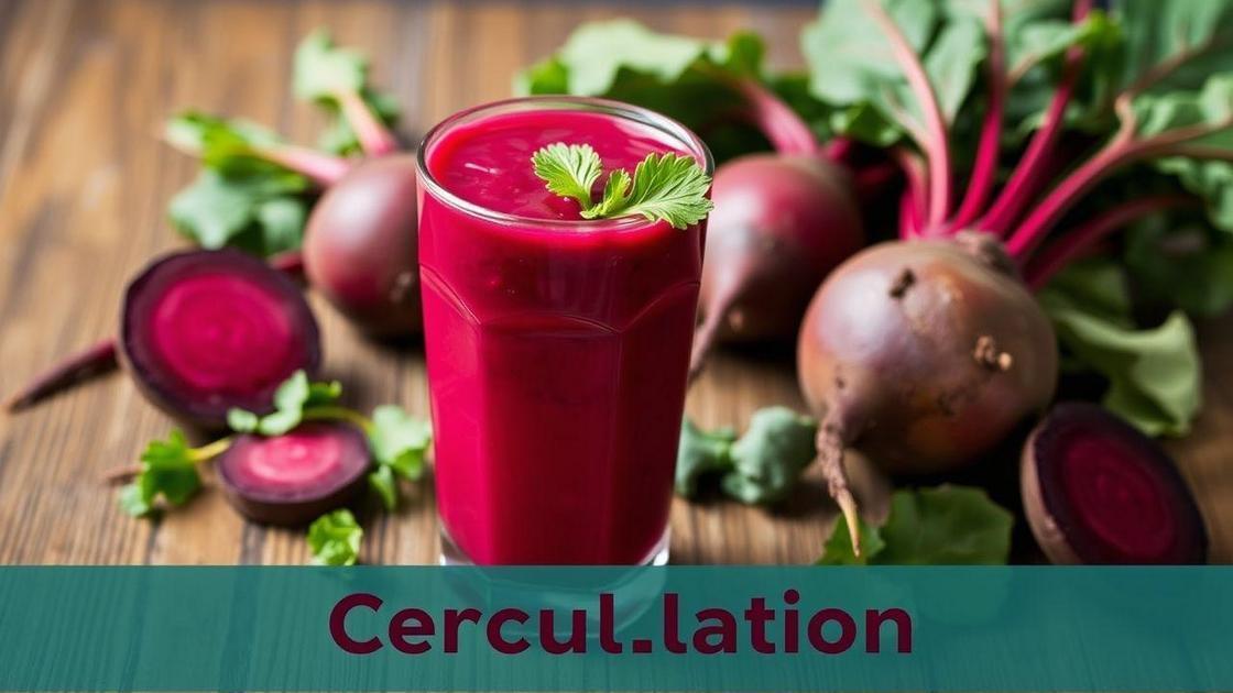 Benefícios do suco de beterraba para a circulação