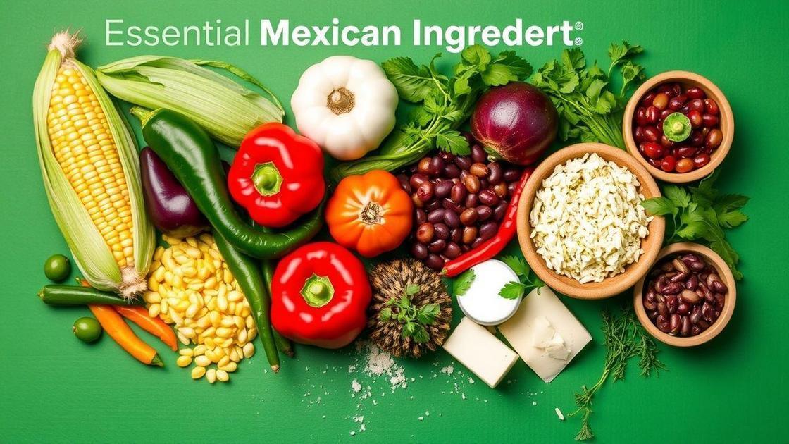 Ingredientes essenciais da culinária mexicana