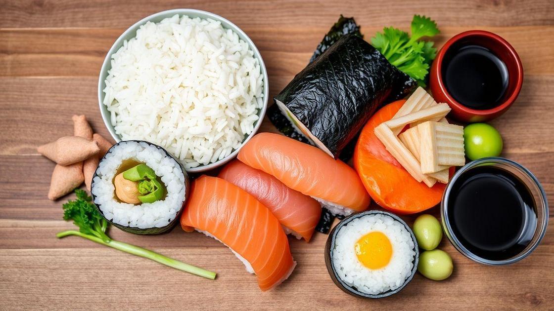 Os melhores ingredientes para sushi caseiro Os melhores ingredientes para sushi caseiro