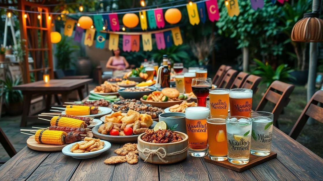 Como harmonizar bebidas com petiscos juninos
