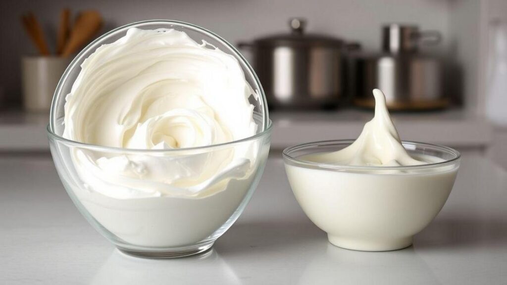 Diferença entre Creme de leite e Chantilly
