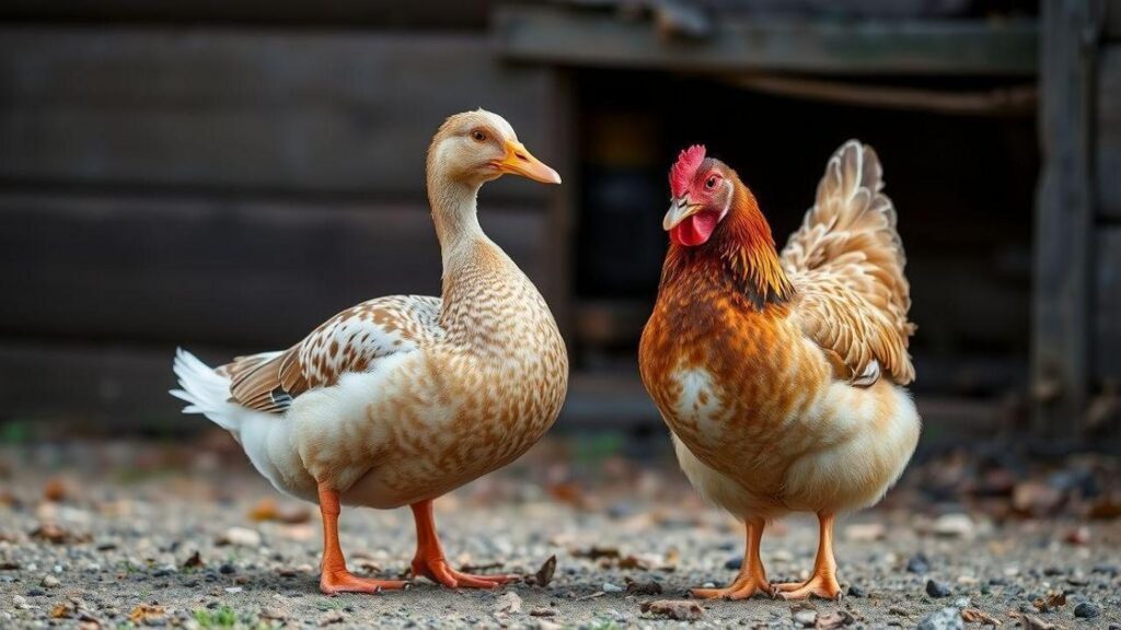 Quais são Diferenças entre Duck e Chicken
