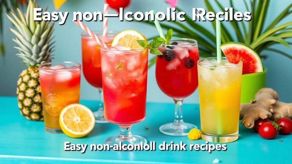 Receitas fáceis de drinks sem álcool