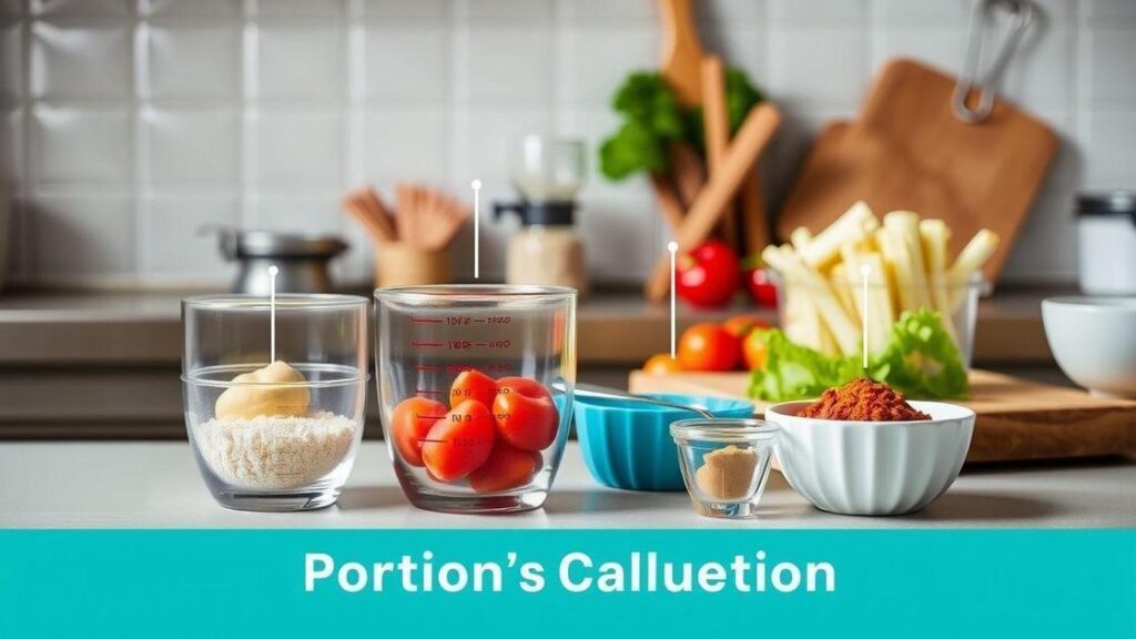 Como calcular porções