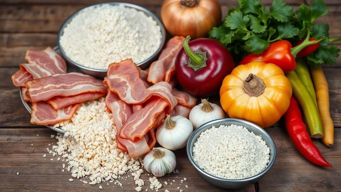 Ingredientes essenciais para a farofa perfeita