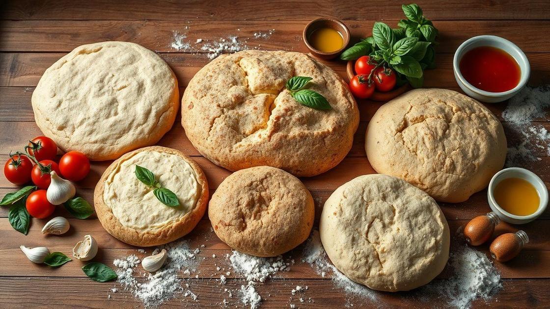 Variedades de massas de pizza e suas características