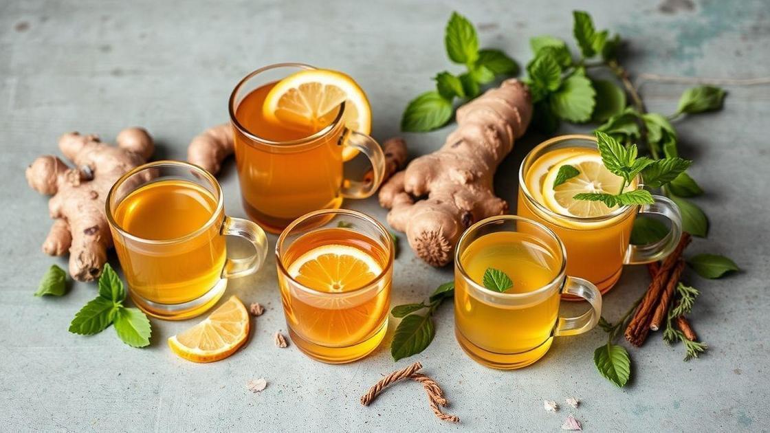 Receitas práticas de chás com gengibre