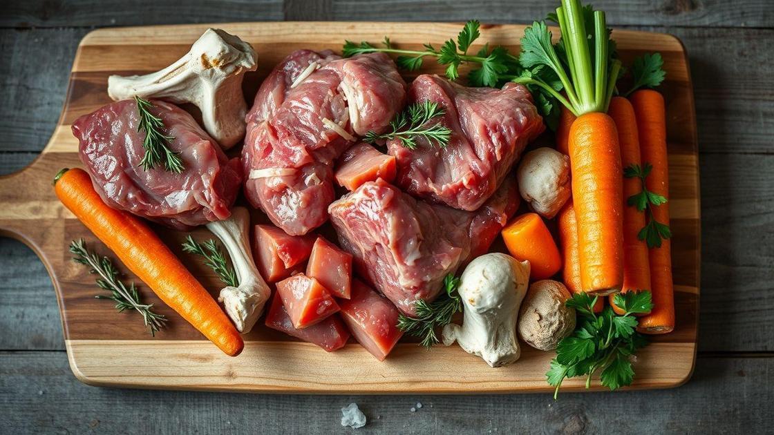 Principais ingredientes para caldos