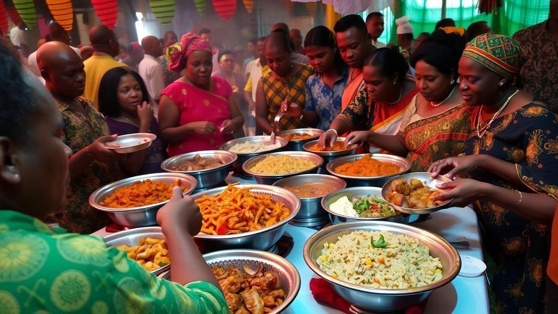 O papel da culinária africana nas festas e celebrações