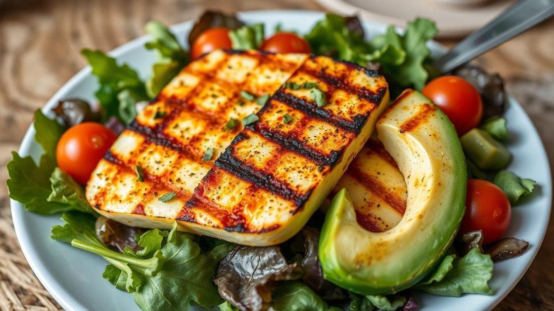 Receitas criativas com halloumi grelhado
