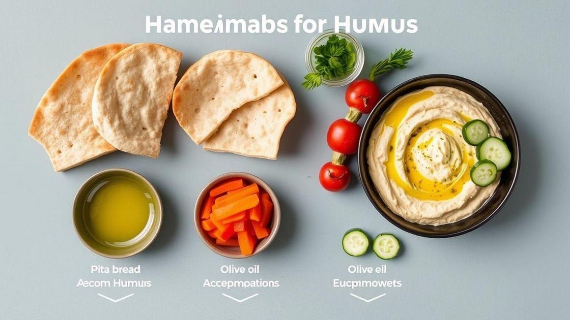 Acompanhamentos ideais para hummus caseiro