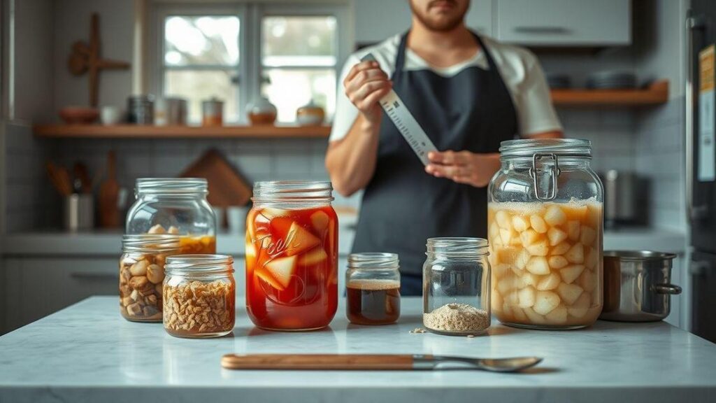 Cronograma para fermentações