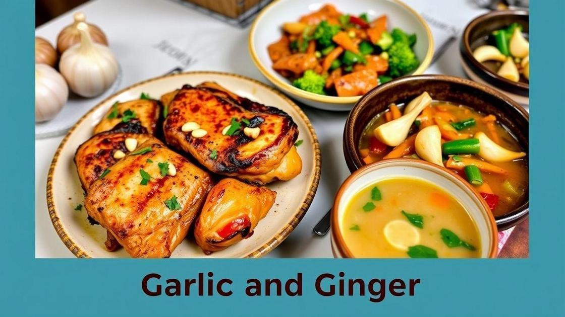 Receitas que aproveitam alho e gengibre