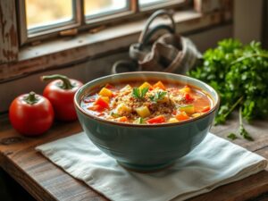 Sopa de Legumes com Quinoa do Sabor Tropical
