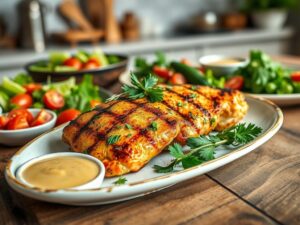 Peito de Frango Grelhado com Ervas Aromáticas