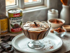 Pudim de Leite Condensado com Chocolate Divino
