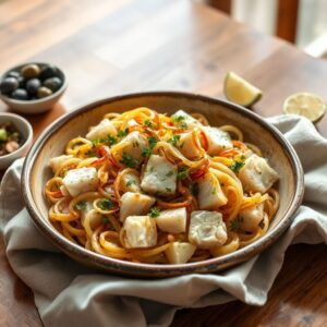 Bacalhau à Brás Tropical
