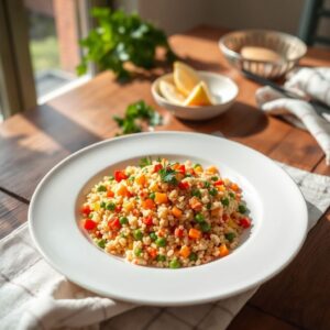 Cuscuz de Legumes Colorido