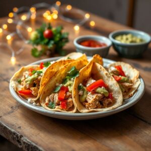 Tortilhas de Frango Natalinas