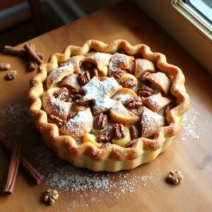 Torta de Maçã com Canela e Nozes da Vovó