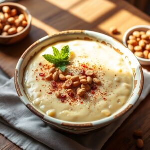 Canjica Doce do Sabor Brasileiro com Amendoim Crocante