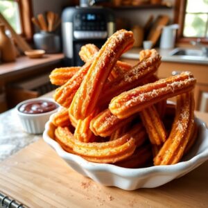 Churros Crocantes na Air Fryer
